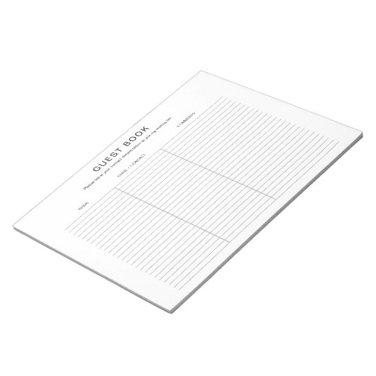 Art Craft Show Exhibit Fair Guestbook Notitieblok (Schuin)