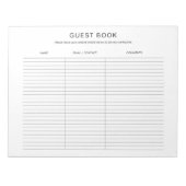 Art Craft Show Exhibit Fair Guestbook Notitieblok (Voorkant)