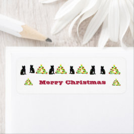 Art, Cute Cat Clipart, gepersonaliseerd Etiket