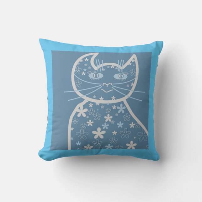Art, Cute Cat Clipart Kussen (Voorkant)