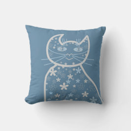 Art, Cute Cat Clipart Kussen