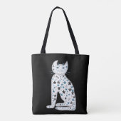 Art, Cute Cat Clipart Tote Bag (Achterkant)