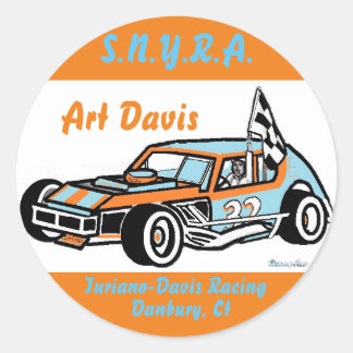 Art Davis Ted Turiano S.N.Y.R.A. Danbury Racearena Ronde Sticker