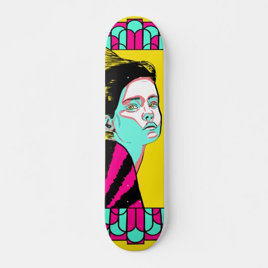 Art Decko Persoonlijk Skateboard (Voorkant)