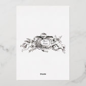  art. Deco 1906 Vloeiingsgrens bruiloft Folie Uitnodiging (Achterkant)