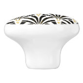 Art Deco 1920-architectuur Keramische Knop (Zijkant)