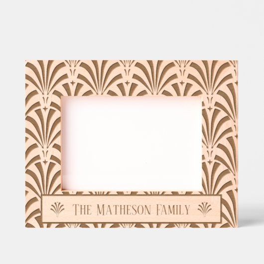 Art Deco 1920 fans Gegraveerde Lijstjes (Voorkant)