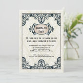 Art. Deco 1920 Kaart (Staand voorkant)