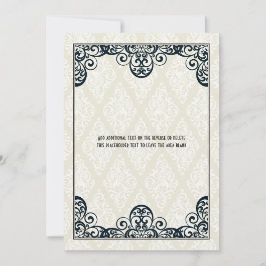 Art. Deco 1920 Kaart (Achterkant)