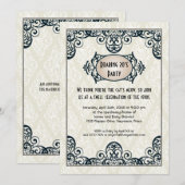 Art. Deco 1920 Kaart (Voorkant / Achterkant)