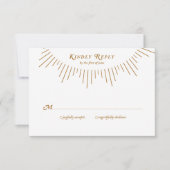 Art Deco 1920-reiskaart RSVP Kaartje (Voorkant)