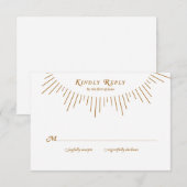 Art Deco 1920-reiskaart RSVP Kaartje (Voorkant / Achterkant)