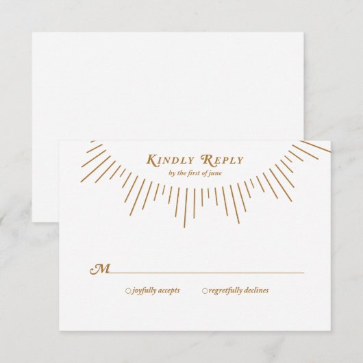 Art Deco 1920-reiskaart RSVP Kaartje (Voorkant / Achterkant)