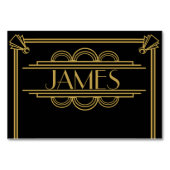 Art Deco 1920-trouwkaarten Kaart (Voorkant)