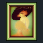Art Deco 1920 Ziegfeld-theater Poster<br><div class="desc">Stunning,  Art Deco,  New York Ziegfeld Theater poster door Henry Clive ca. 1920</div>