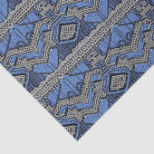 Art Deco 1920s Blue Silver Beaded Dress-ontkoppeli Tissuepapier (Detail)