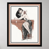 Art Deco 1920's "Cocktail Bar" Poster (Voorkant)