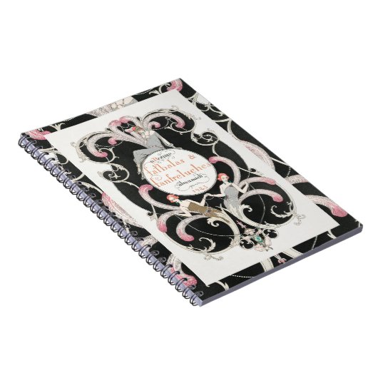  Art Deco 1920s George Barbier Illustratie Notitieboek (Rechterzijde)