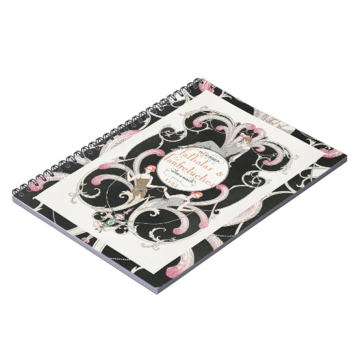  Art Deco 1920s George Barbier Illustratie Notitieboek (Linkerzijde)