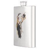 Art Deco 1920s Jazz Leeftijd Heupfles (Links)