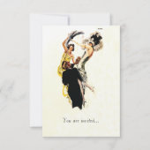 Art Deco 1920s Jazz Leeftijd Kaart (Voorkant)