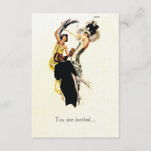 Art Deco 1920s Jazz Leeftijd Kaart