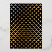 Art Deco 1920s Nieuwjaar Eve Party Folie Uitnodiging (Achterkant)