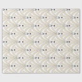 Art Deco 1920s Roaring Twenties Fans Cadeaupapier (Vlak)