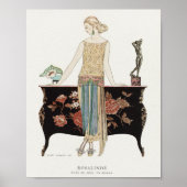 Art. Deco 1922 Illustratie Mode Barbier Poster (Voorkant)