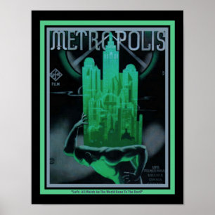 Art Deco 1927 "Metropolis" film Poster