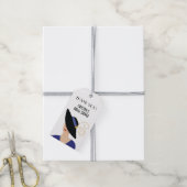 Art Deco 1930 Vrouw in Pet Vrijgezellenfeest Cadeaulabel (Met Touw)