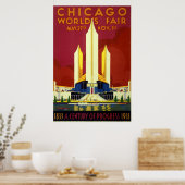 art Deco 1933 Wereldtentoonstelling Poster (Keuken)