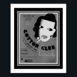 Art Deco 1934 Cotton Club Parade Poster<br><div class="desc">1934,  Art Deco,  zwart,  wit en grijs poster voor muziek in tapijten voor "Cotton Club Parade".</div>