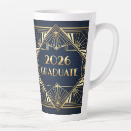 Art Deco 2026 Graduate Mug Latte Mok
