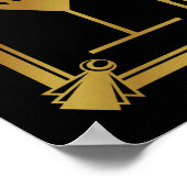 Art Deco 20: "Cocktail Bar GOLD Poster (Hoek)