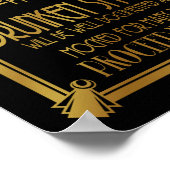 Art Deco 20-stijl OPEN BAR Poster (Hoek)