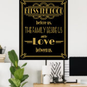 Art Deco 20-stijl Zonder voedsel afdrukken Poster (Thuiskantoor)