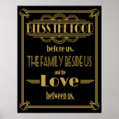 Art Deco 20-stijl Zonder voedsel afdrukken Poster (Voorkant)