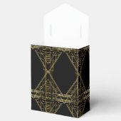 Art Deco 20's Gold & Black Gatsby Favor Boxes Bedankdoosjes (Geopend)