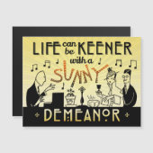 Art Deco 20s Retro Sunny Demeanor Inspirerend (Voorkant / Achterkant)