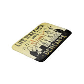 Art Deco 20s Retro Sunny Demeanor Inspirerend Badmat (Gekanteld)