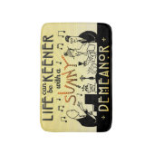 Art Deco 20s Retro Sunny Demeanor Inspirerend Badmat (Voorkant Verticaal)