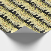 Art Deco 20s Retro Sunny Demeanor Inspirerend Cadeaupapier (Hoek)