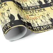 Art Deco 20s Retro Sunny Demeanor Inspirerend Cadeaupapier (Rol Hoek)