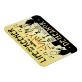 Art Deco 20s Retro Sunny Demeanor Inspirerend Magneet (Rechterzijde)