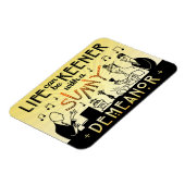 Art Deco 20s Retro Sunny Demeanor Inspirerend Magneet (Linkerzijde)