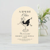 Art Deco 20s  Verjaardag Een tini wat ouder Kaart (Staand voorkant)