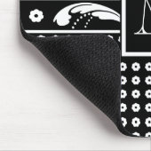 Art Deco 30s Formele Elegantie Bloemen Damask Muismat (Hoek)