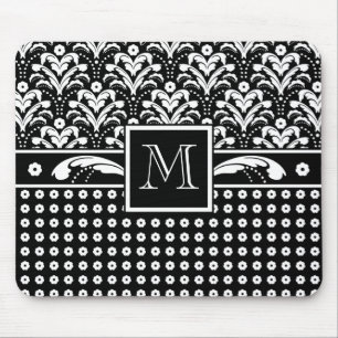 Art Deco 30s Formele Elegantie Bloemen Damask Muismat