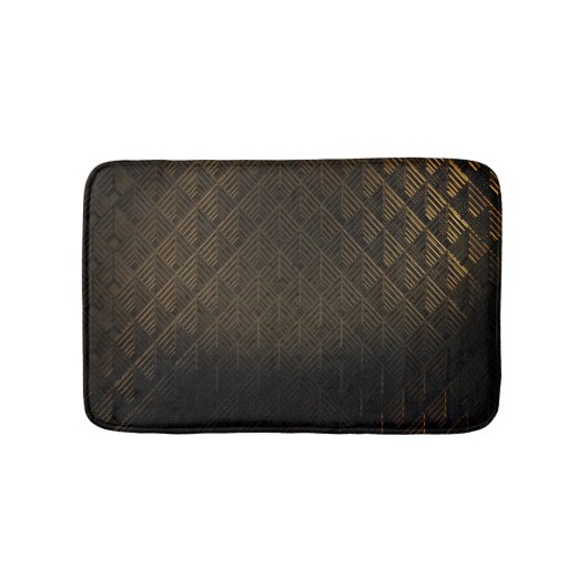 Art Deco 3D illustratie achtergrond Badmat (Voorkant)